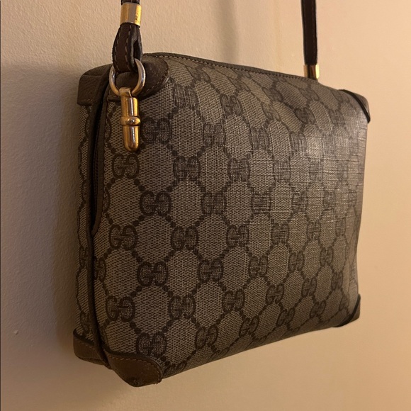 Vintage Gucci Crossbody Bag Interlocking GG Monogram Supreme Coated Canvas Purse - Picture 7 of 17